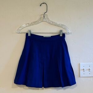 Vintage cheerleader wool blue pleated skirt
